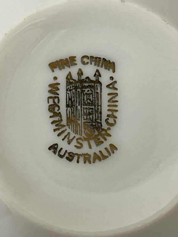 Westminster Australia tennis tea cups and saucers - Image 7
