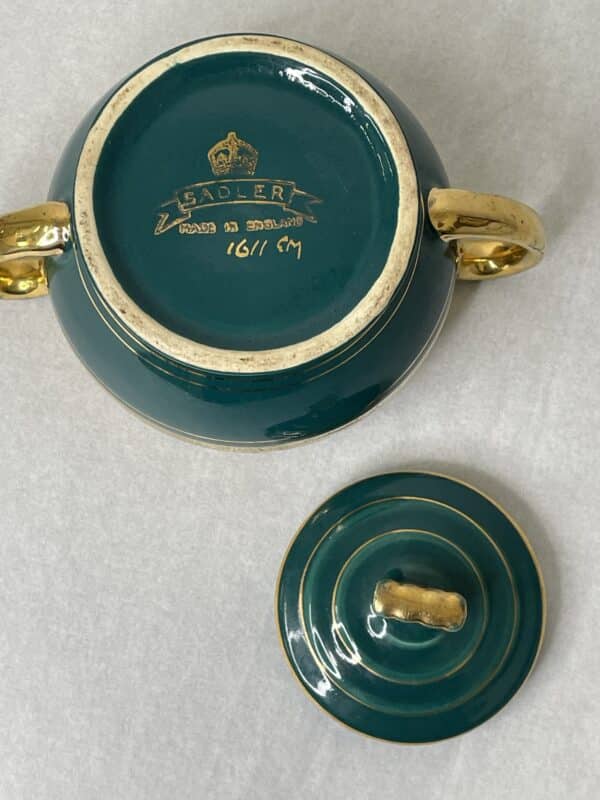 Vintage Sadler creamer and lidded sugar bowl - Image 12