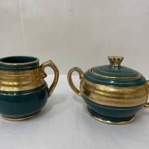 Vintage Sadler creamer and lidded sugar bowl