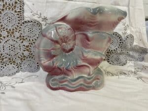 Pates pottery cornucopia vase