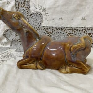 Decorative ceramic bull statue