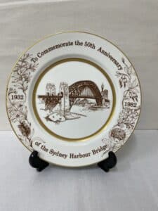 Sydney harbour bridge commemorative plate