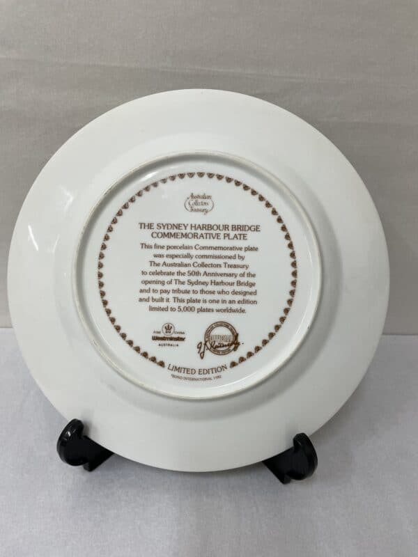 Sydney harbour bridge commemorative plate - Image 2