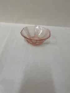 Pink Art deco bowl