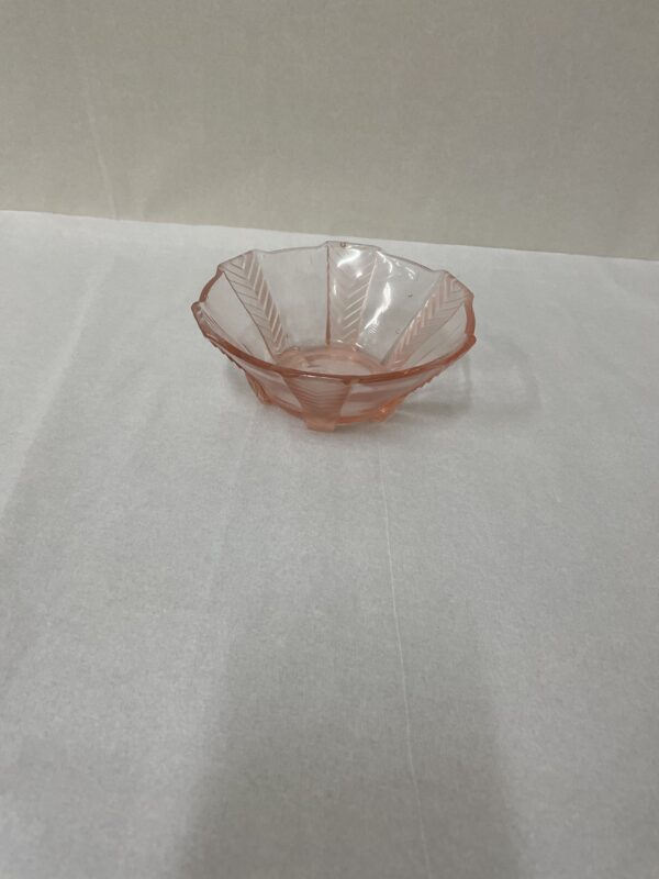 Pink Art deco bowl
