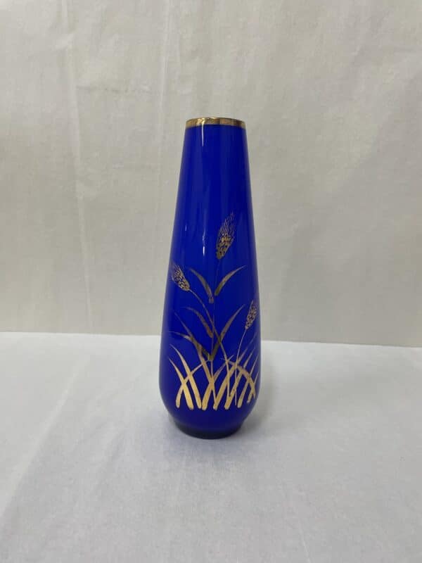 Cobalt blue vase