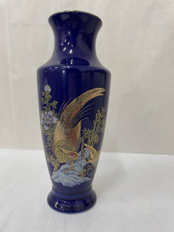 1980’s Golden pheasant vase