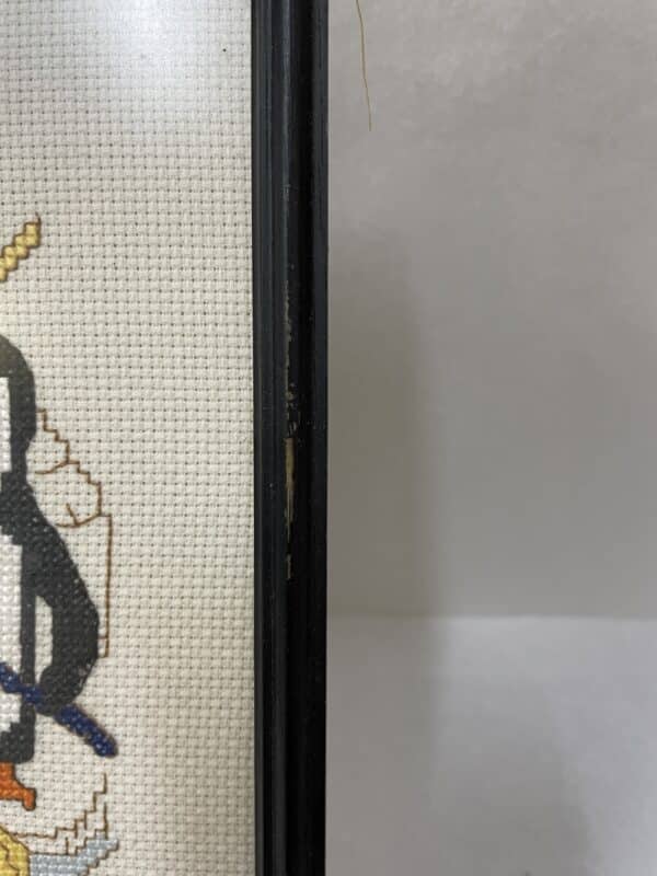 Set of 4 vintage penguin cross stitches. - Image 8