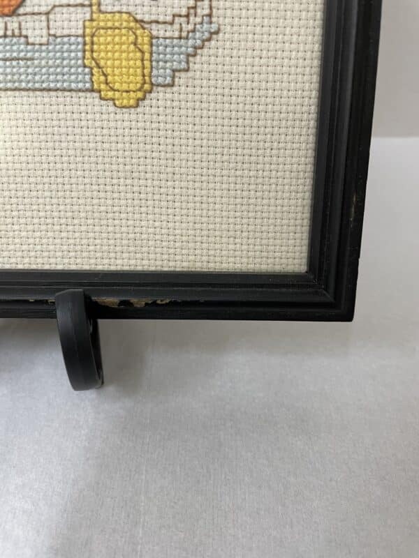 Set of 4 vintage penguin cross stitches. - Image 9
