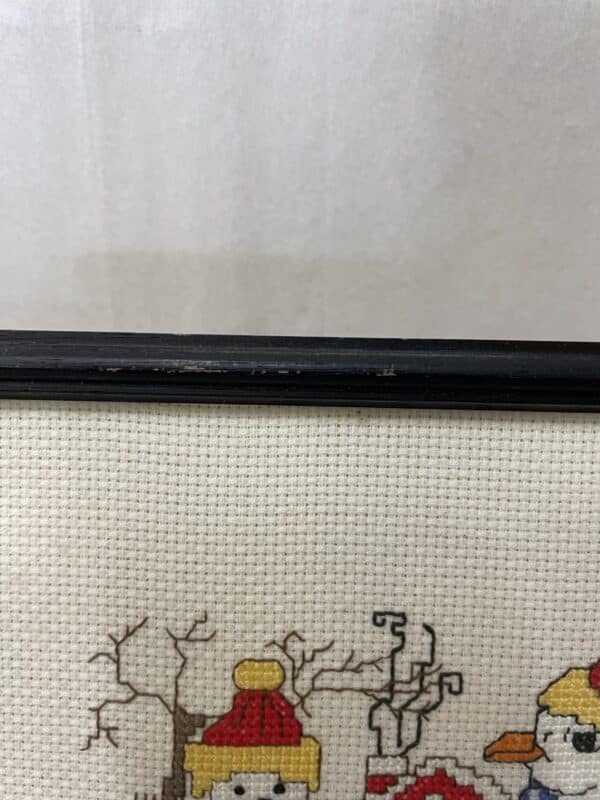 Set of 4 vintage penguin cross stitches. - Image 13