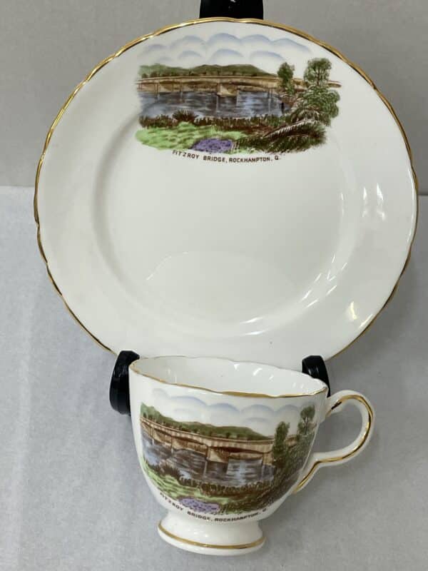 Souvenir china - Fitzroy bridge, Rockhampton, Queensland. - Image 6