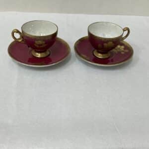 Nathco demitasse cups and saucers.